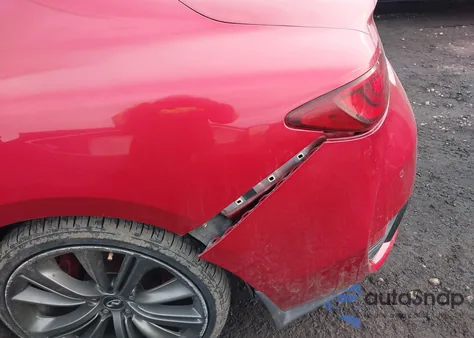 2017 Infiniti Q60 3.0T Red Sport 400 from USA, damaged, VIN JN1FV7EL3HM701808